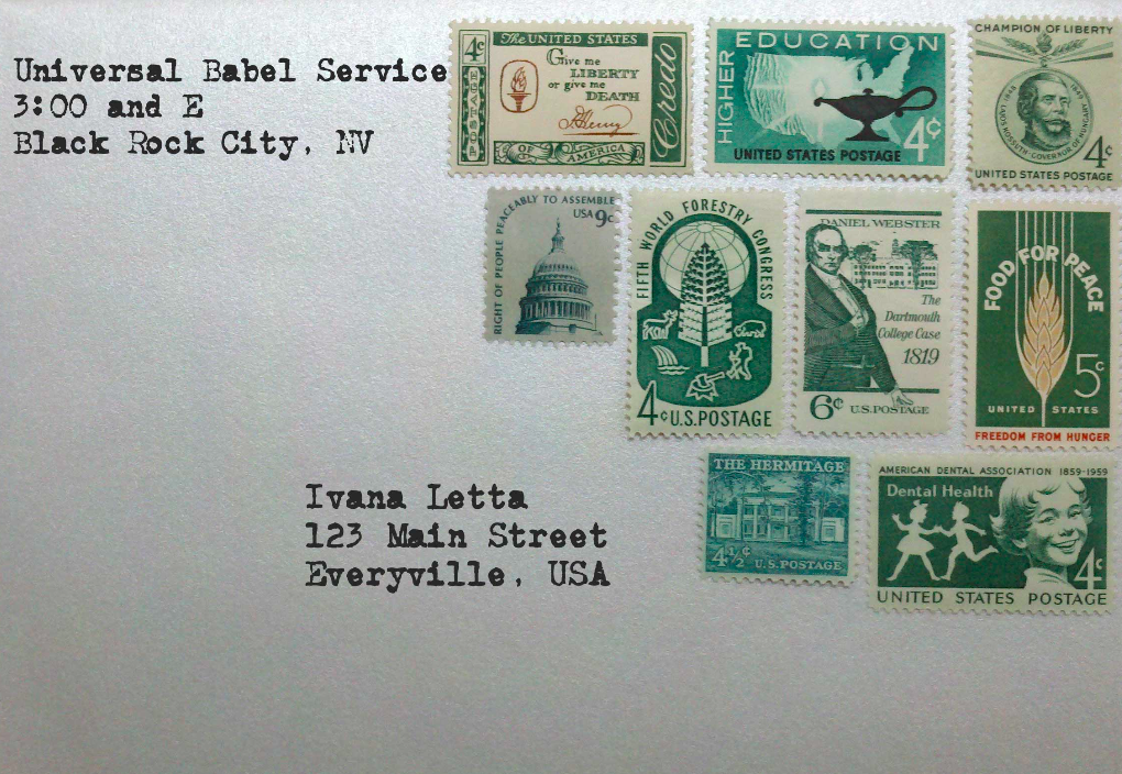 Sample Of Letter Stamps Universal Babel Service now The Type Bar – Type Bar